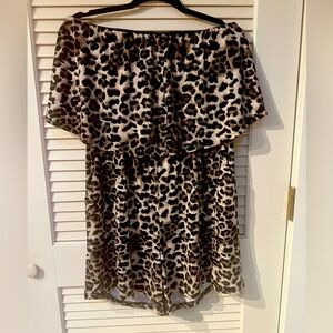 Leopard print romper